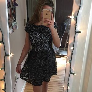 Blue and black Lacey dress